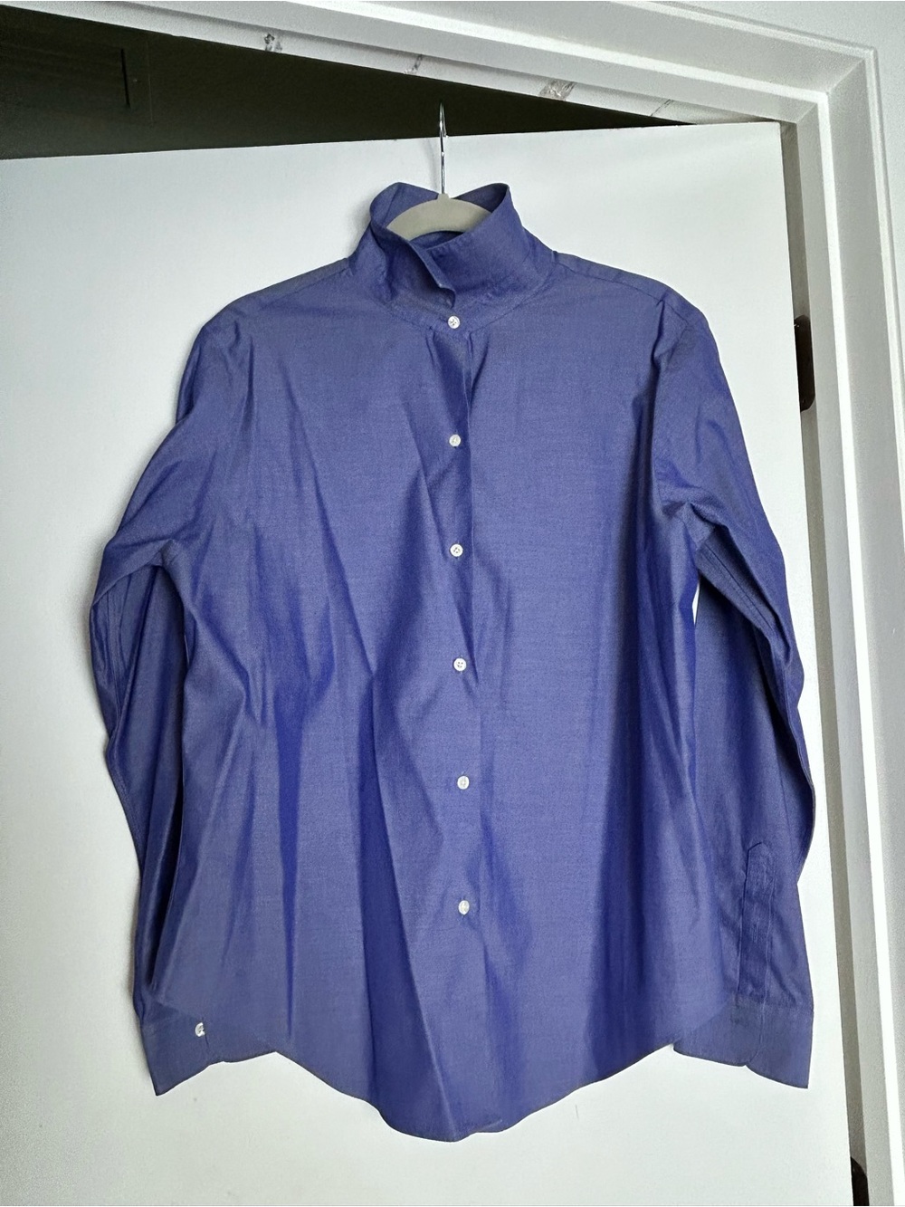 Casual Corner Purple-Blue Dress Shirt